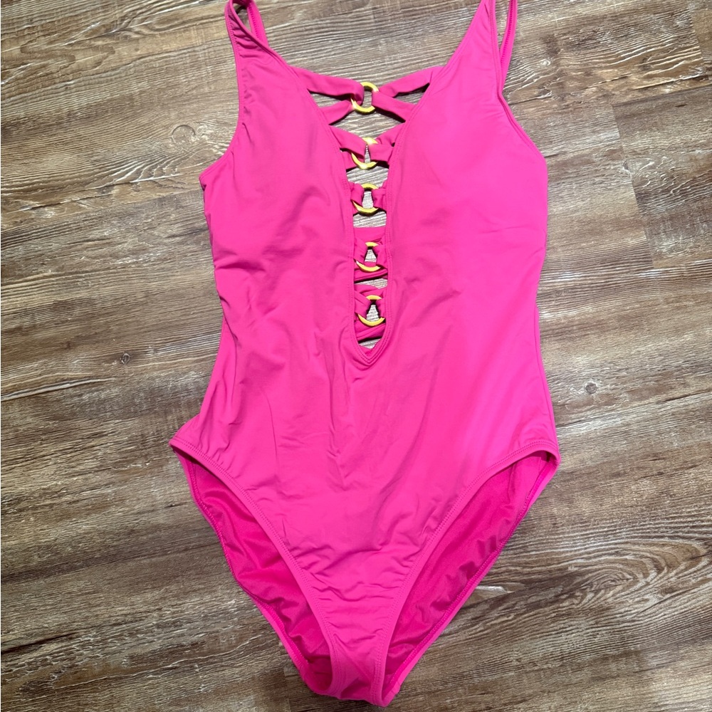 Bleu Rod Beattie Pink One Piece Swimsuit